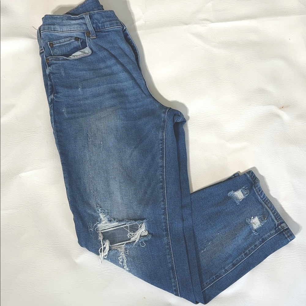 Pistola slight distressed zip fly crop jeans size 29